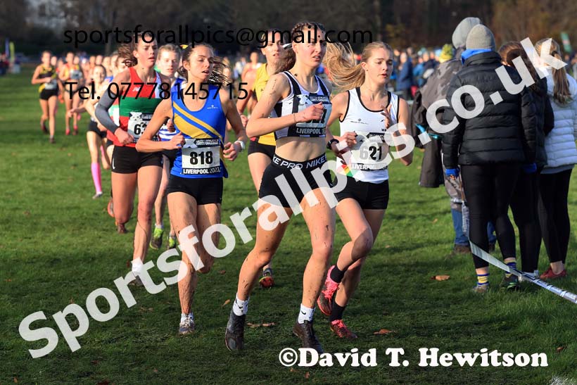Womens Under-17s and IAAF Junior Women (Under-20s), 2023 British Athletics Cross Challenge, Sefton Park, Liverpool. Photo: David T. Hewitson/Sports for All Pics